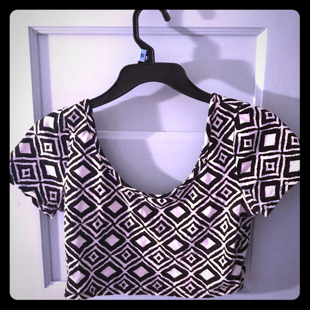 Black and white shirt